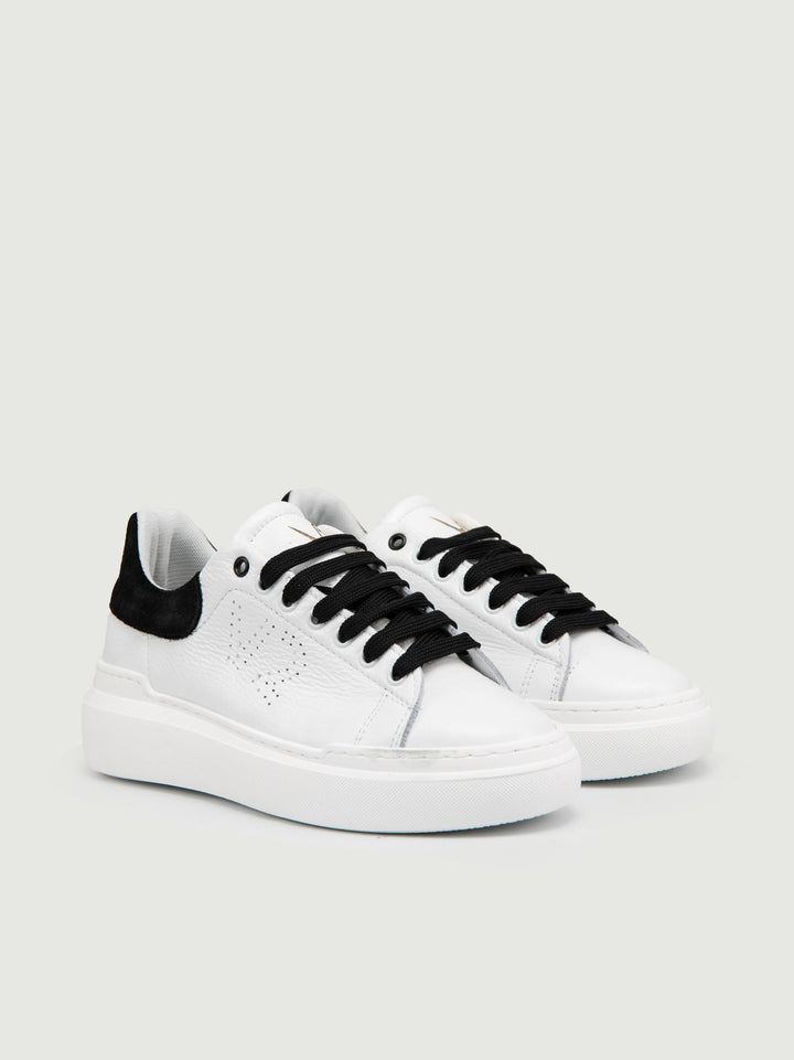 SNEAKER HAMMER SUOLA ALTA DETTAGLI NERI