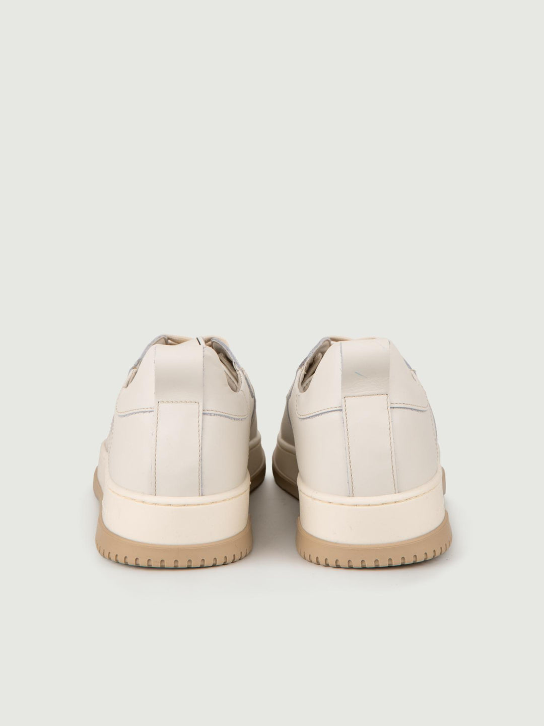 SNEAKER IN PELLE BIANCO GESSO
