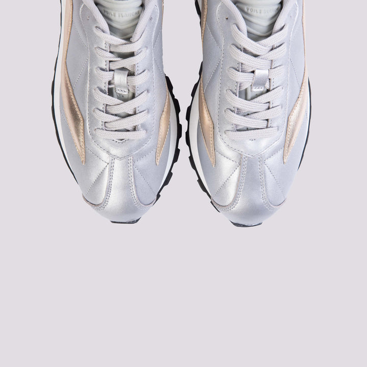 SNEAKER IN PELLE CON TALLONE IN GOMMA QWARK