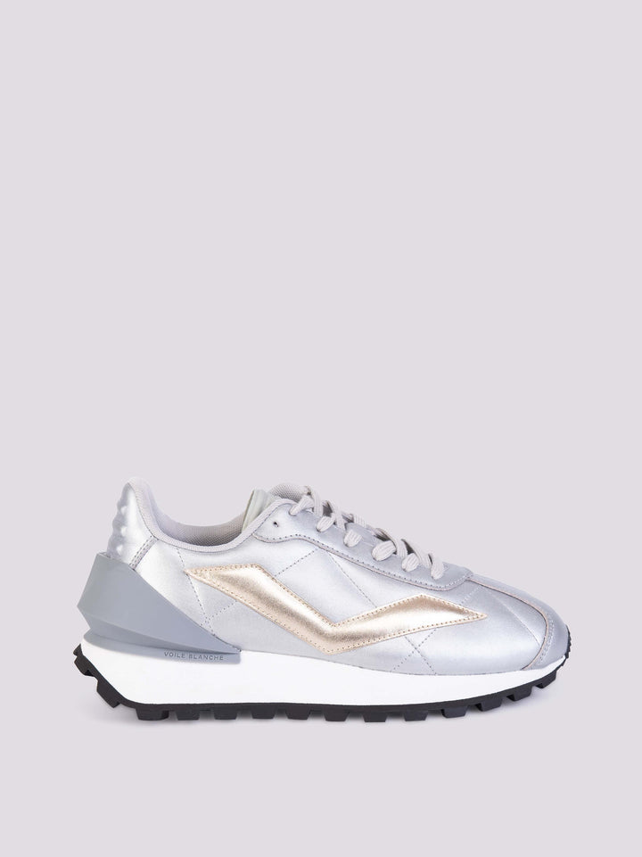 SNEAKER IN PELLE CON TALLONE IN GOMMA QWARK