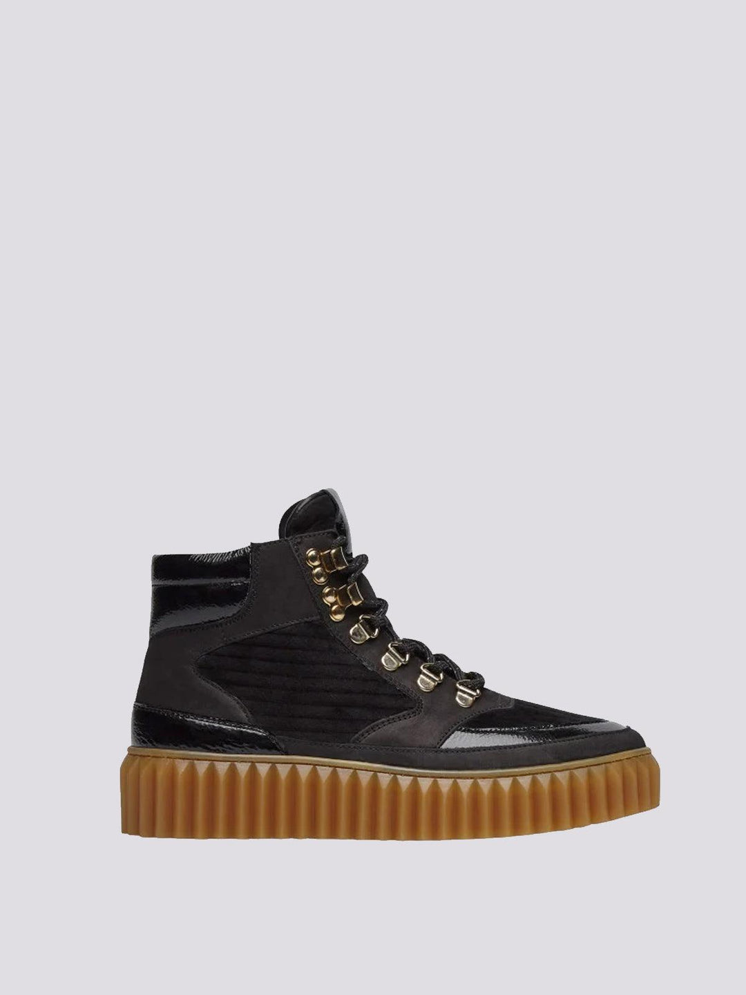 SNEAKER IN PELLE E VELLUTO EVA HIKE
