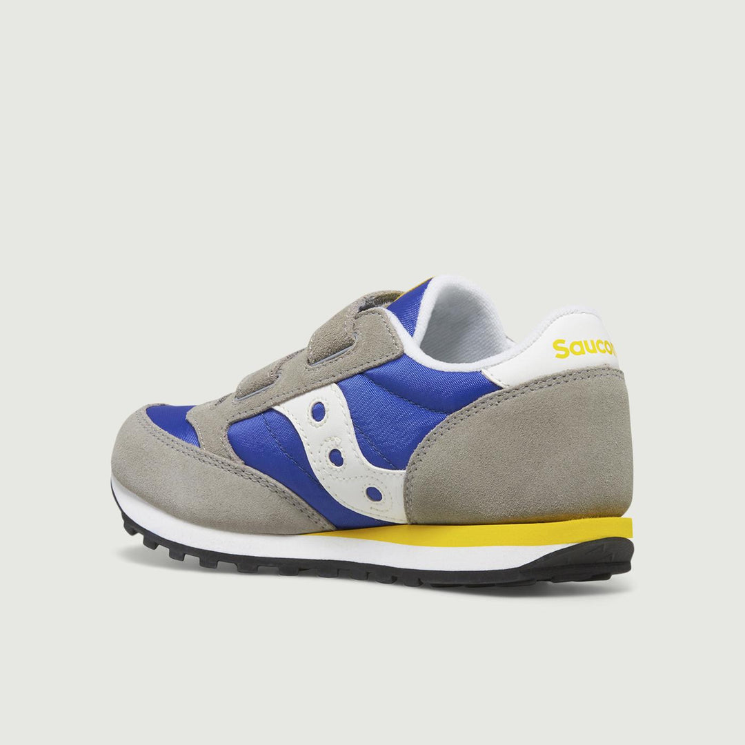 SNEAKER JAZZ DOUBLE HL GRIGIO BLU E GIALLO