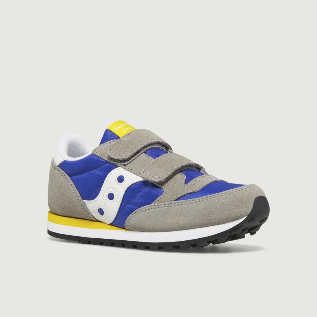 SNEAKER JAZZ DOUBLE HL GRIGIO BLU E GIALLO