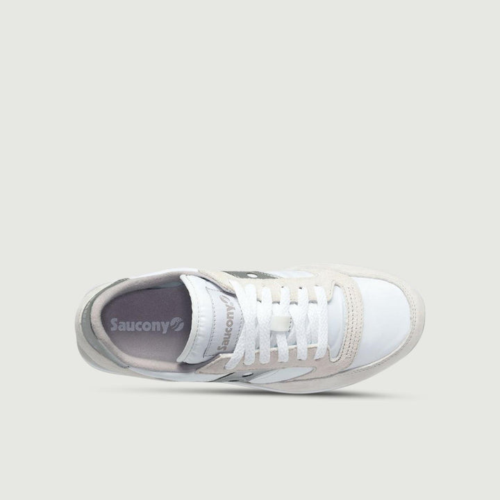 SNEAKER JAZZ TRIPLE BIANCO E ARGENTO