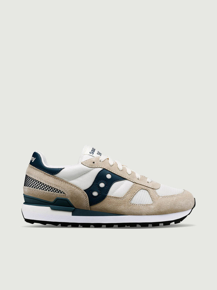 SNEAKER SHADOW ORIGINAL BIANCO E BLU NAVY
