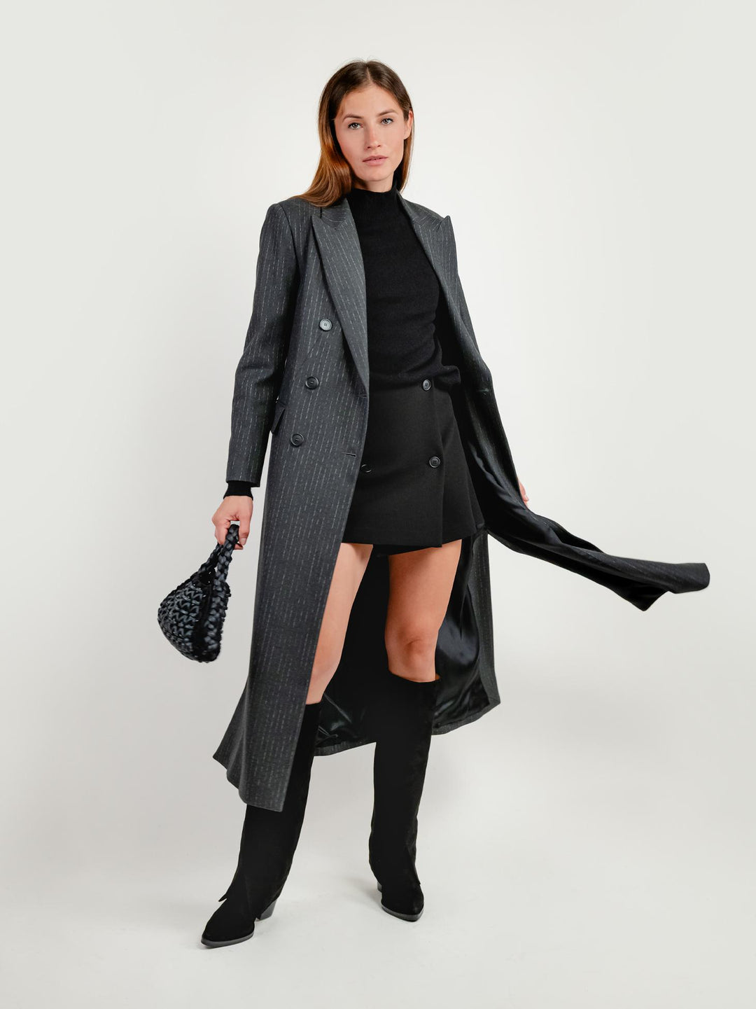 SPOLVERINO DOPPIOPETTO GESSATO ANTRACITE