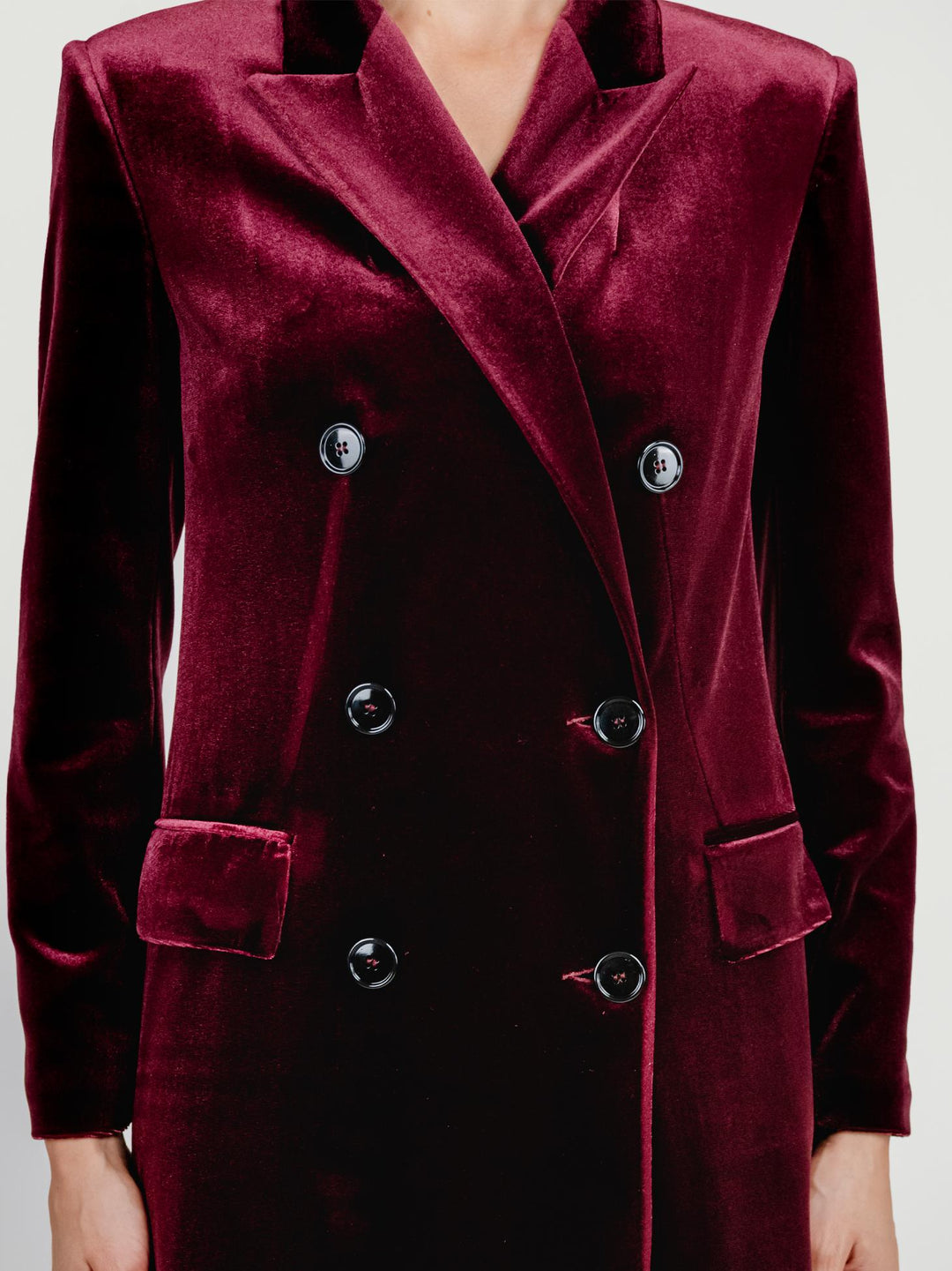 SPOLVERINO DOPPIOPETTO IN VELLUTO VINACCIA
