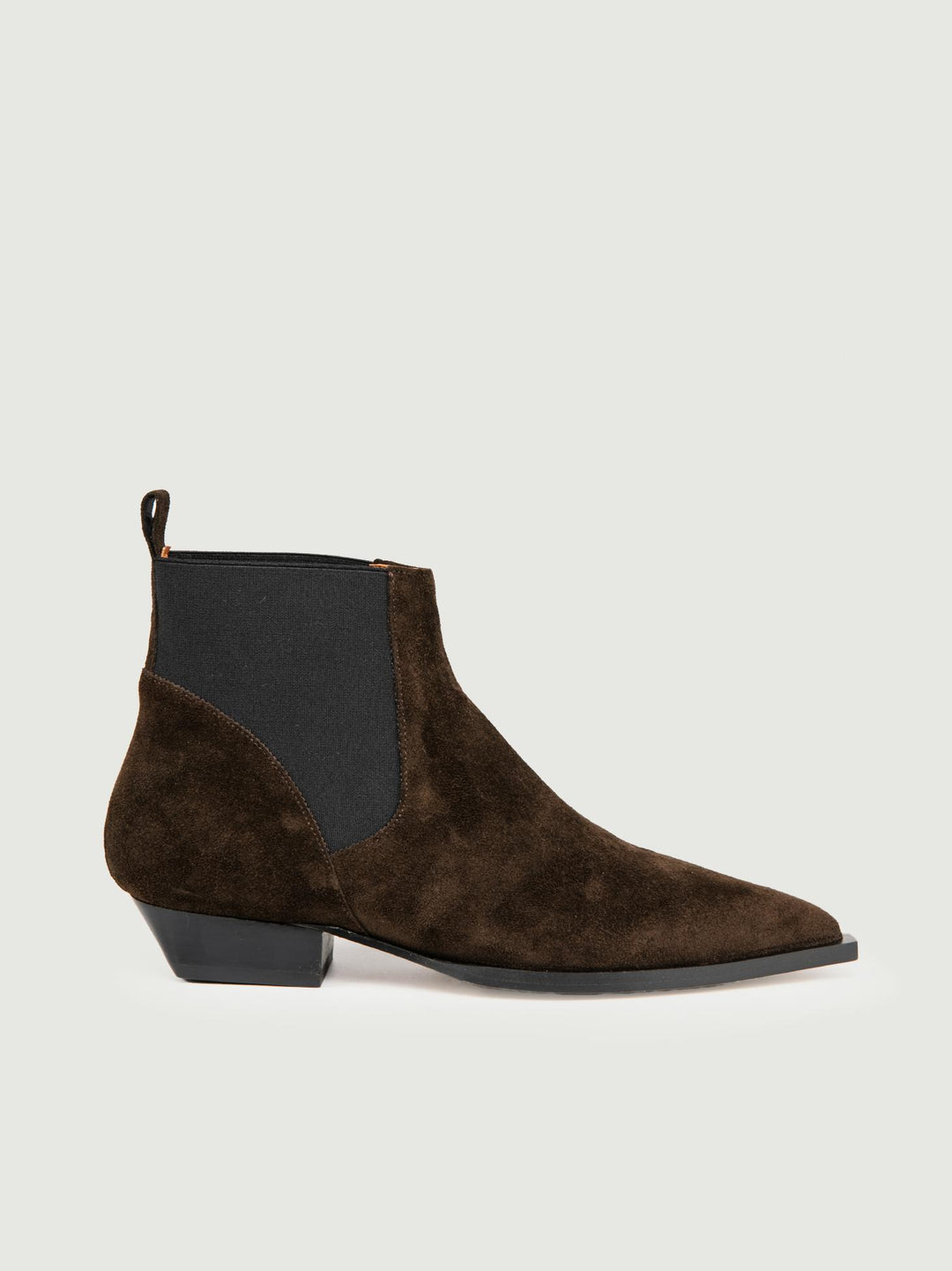 STIVALETTO IN CAMOSCIO CIOCCOLATO
