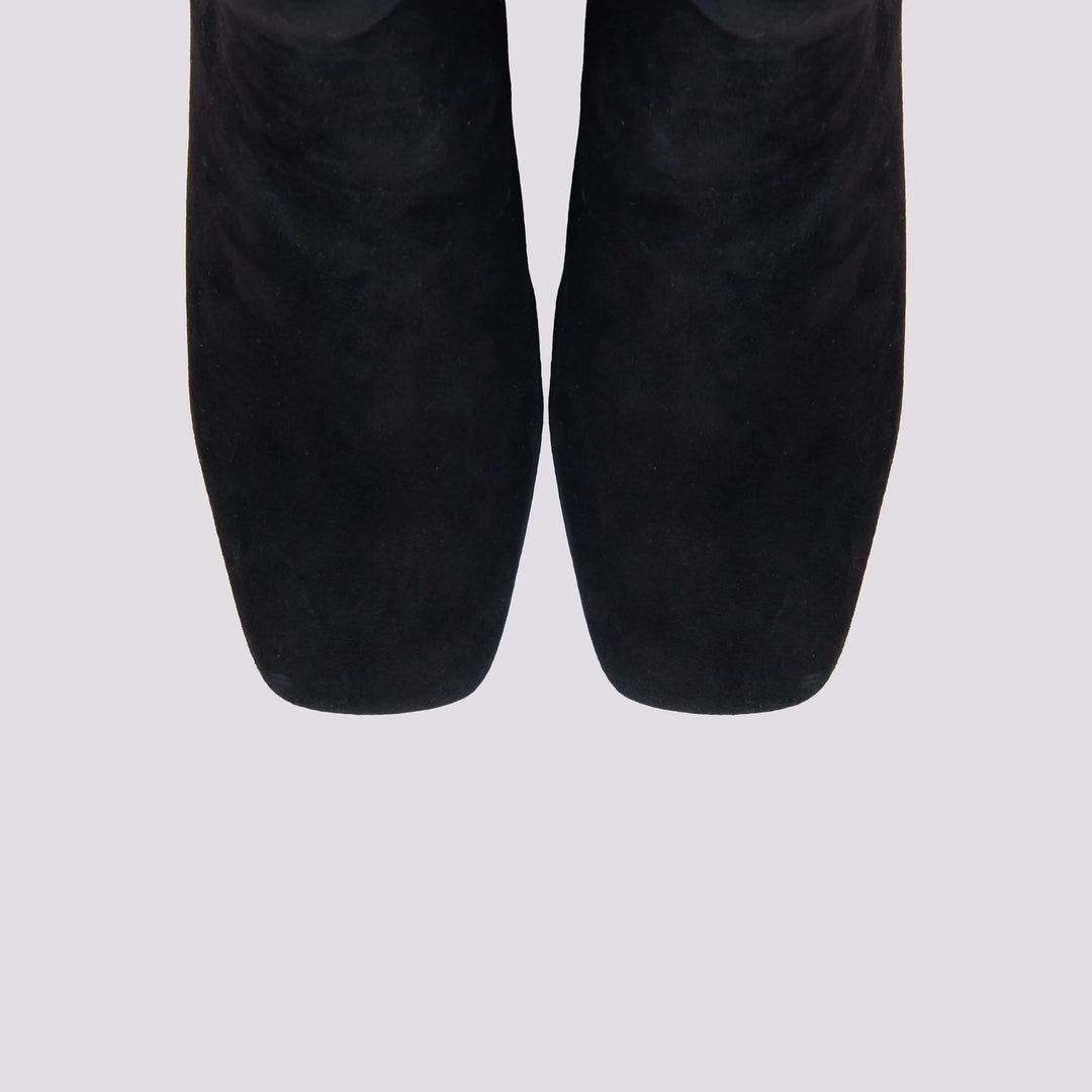 STIVALETTO IN CAMOSCIO CON FIBBIA