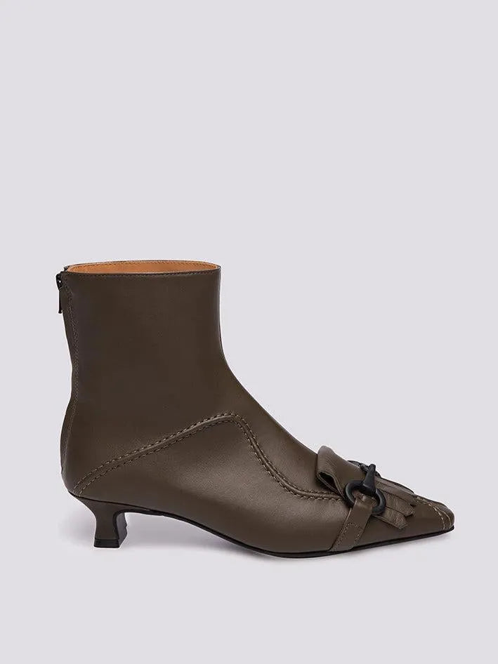 STIVALETTO IN NAPPA CON FRANGE
