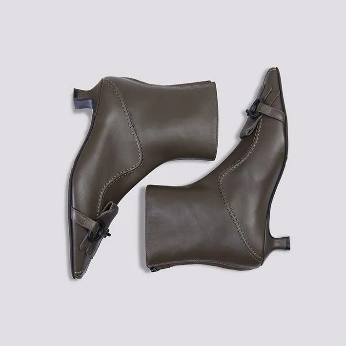 STIVALETTO IN NAPPA CON FRANGE