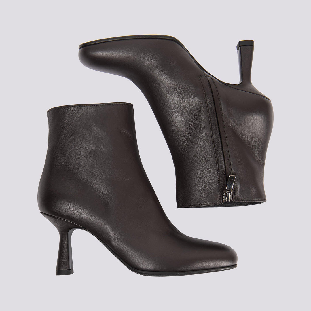 STIVALETTO IN PELLE CON TACCO STILETTO