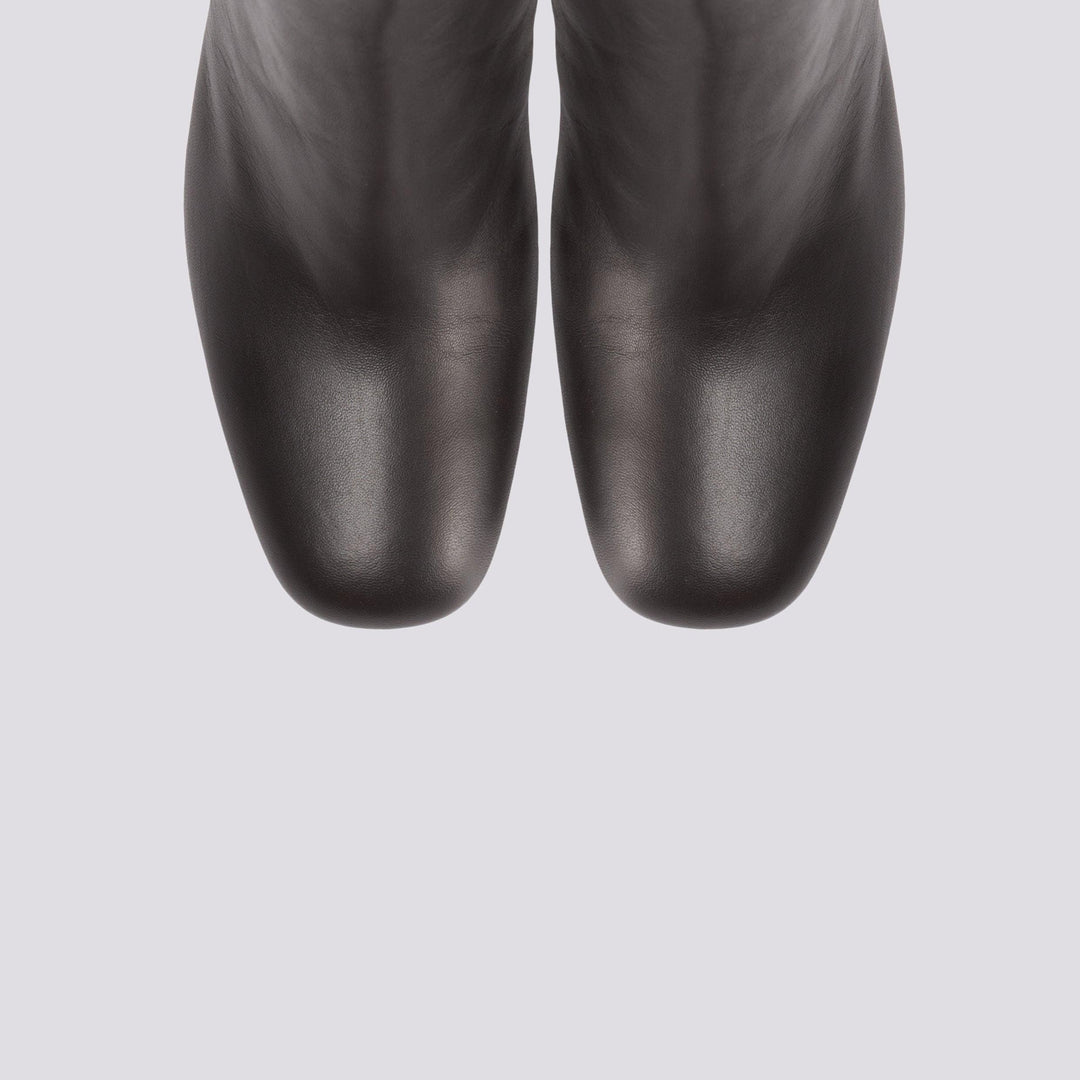 STIVALETTO IN PELLE CON TACCO STILETTO