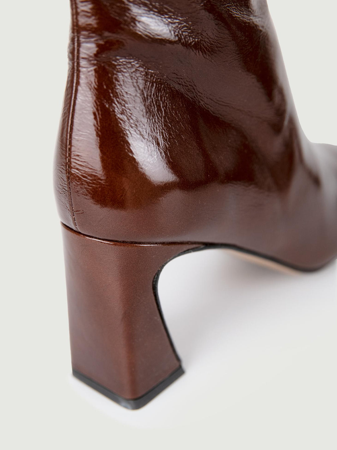 STIVALETTO IN PELLE NAPLAK MARRONE