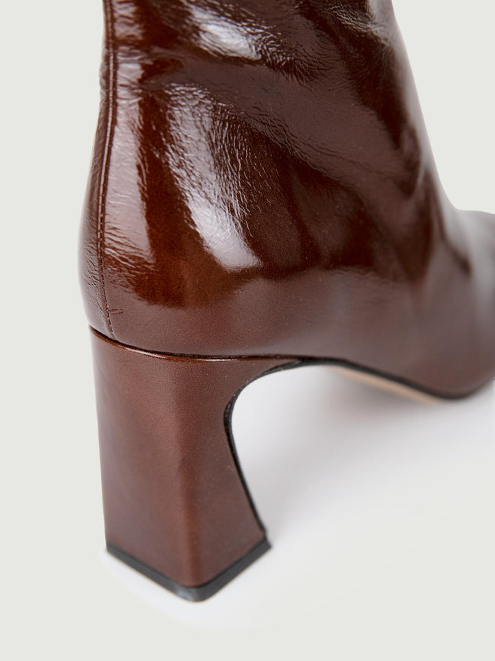 STIVALETTO IN PELLE NAPLAK MARRONE