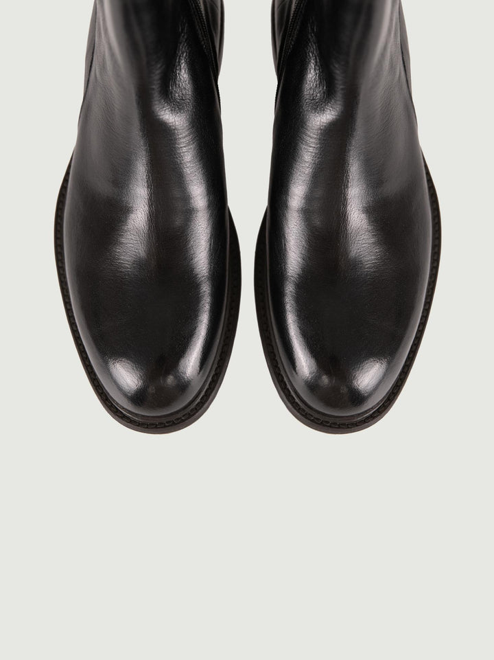 STIVALETTO IN PELLE NERA