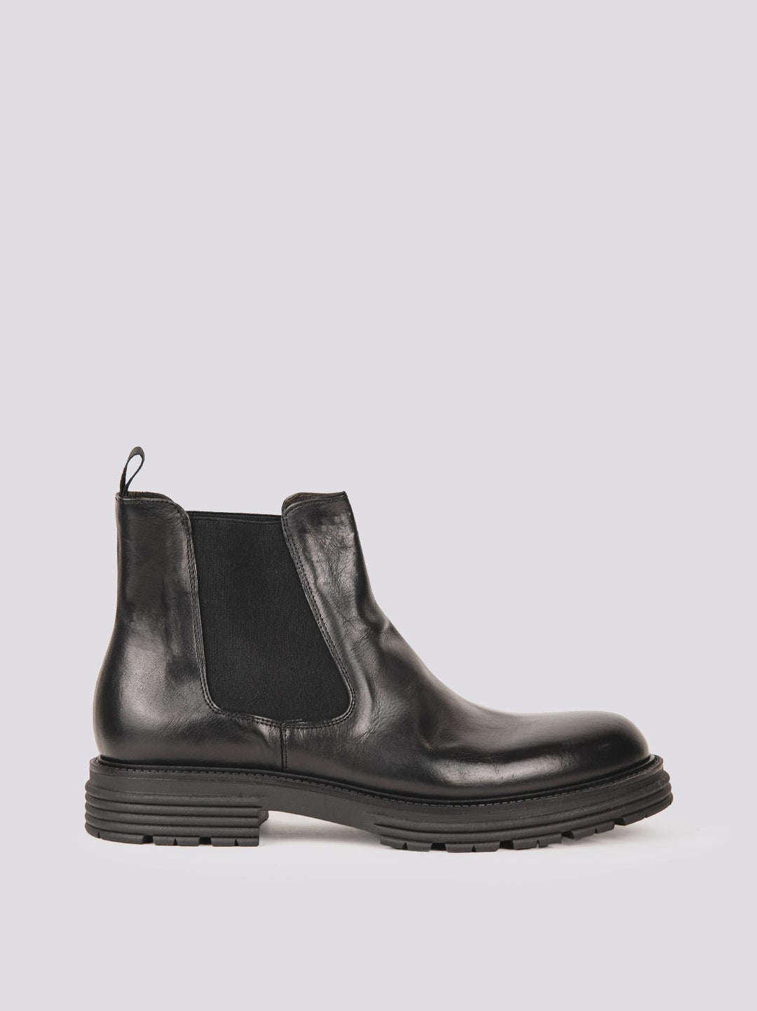 STIVALETTO IN PELLE SPAZZOLATA NERA