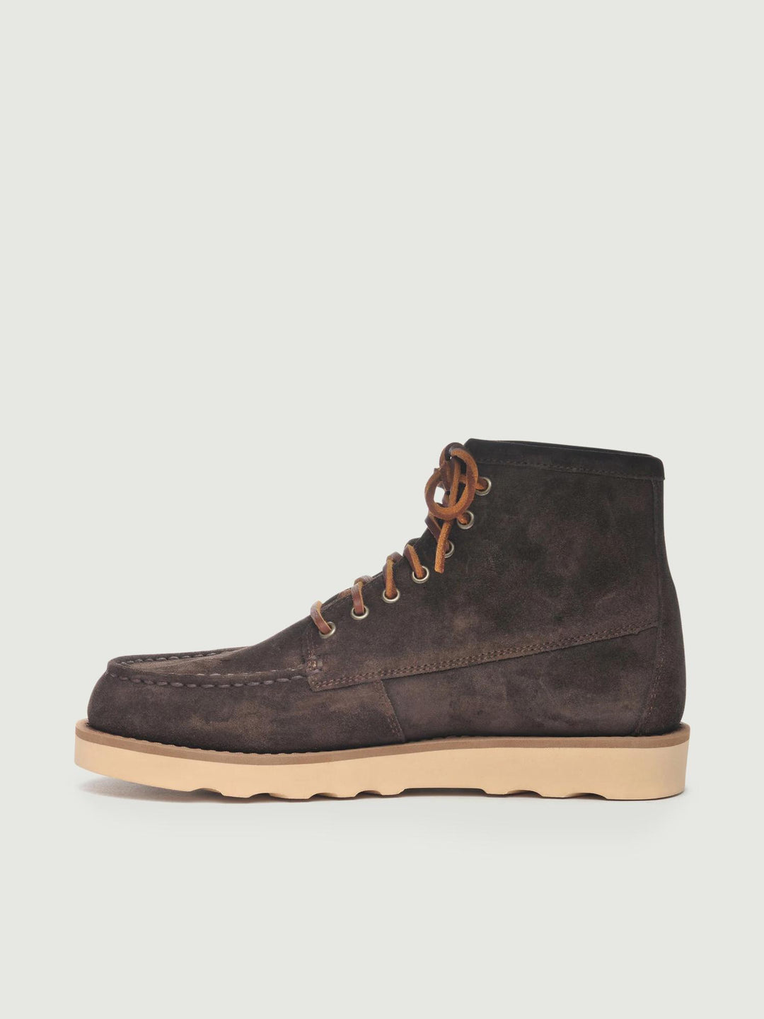 STIVALETTO TALA MID SUEDE DARK BROWN