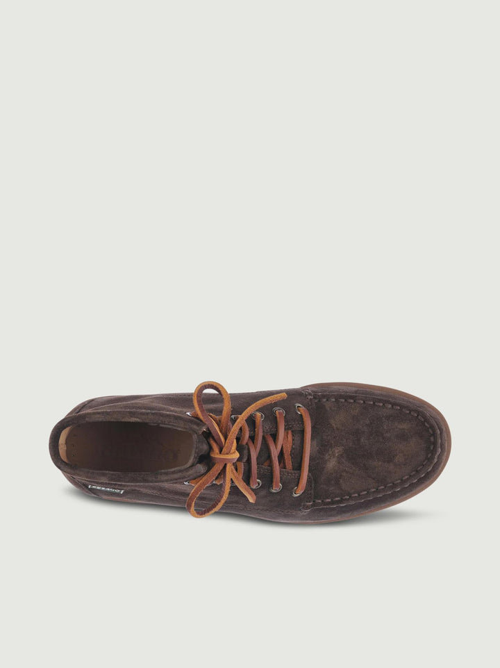 STIVALETTO TALA MID SUEDE DARK BROWN