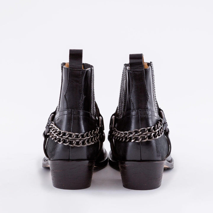 STIVALETTO TEXANO CON BORCHIE