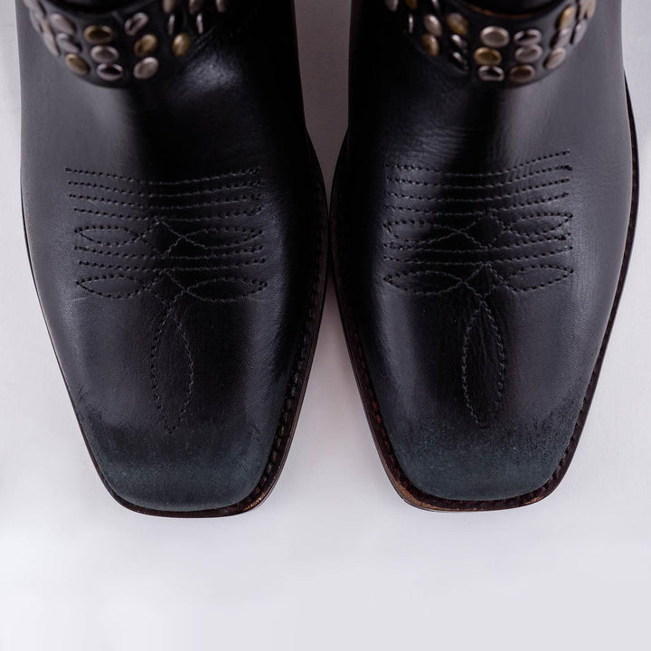 STIVALETTO TEXANO CON BORCHIE