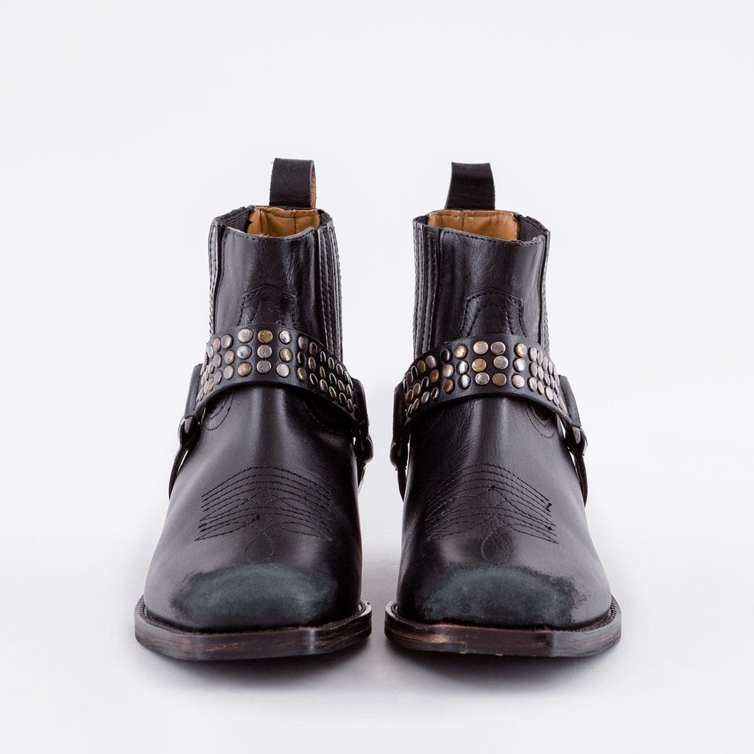 STIVALETTO TEXANO CON BORCHIE