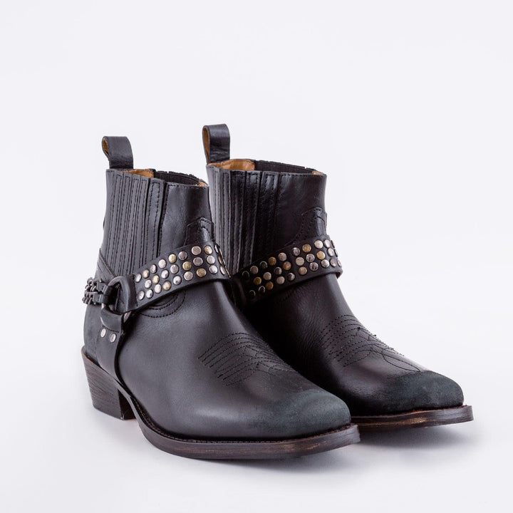 STIVALETTO TEXANO CON BORCHIE
