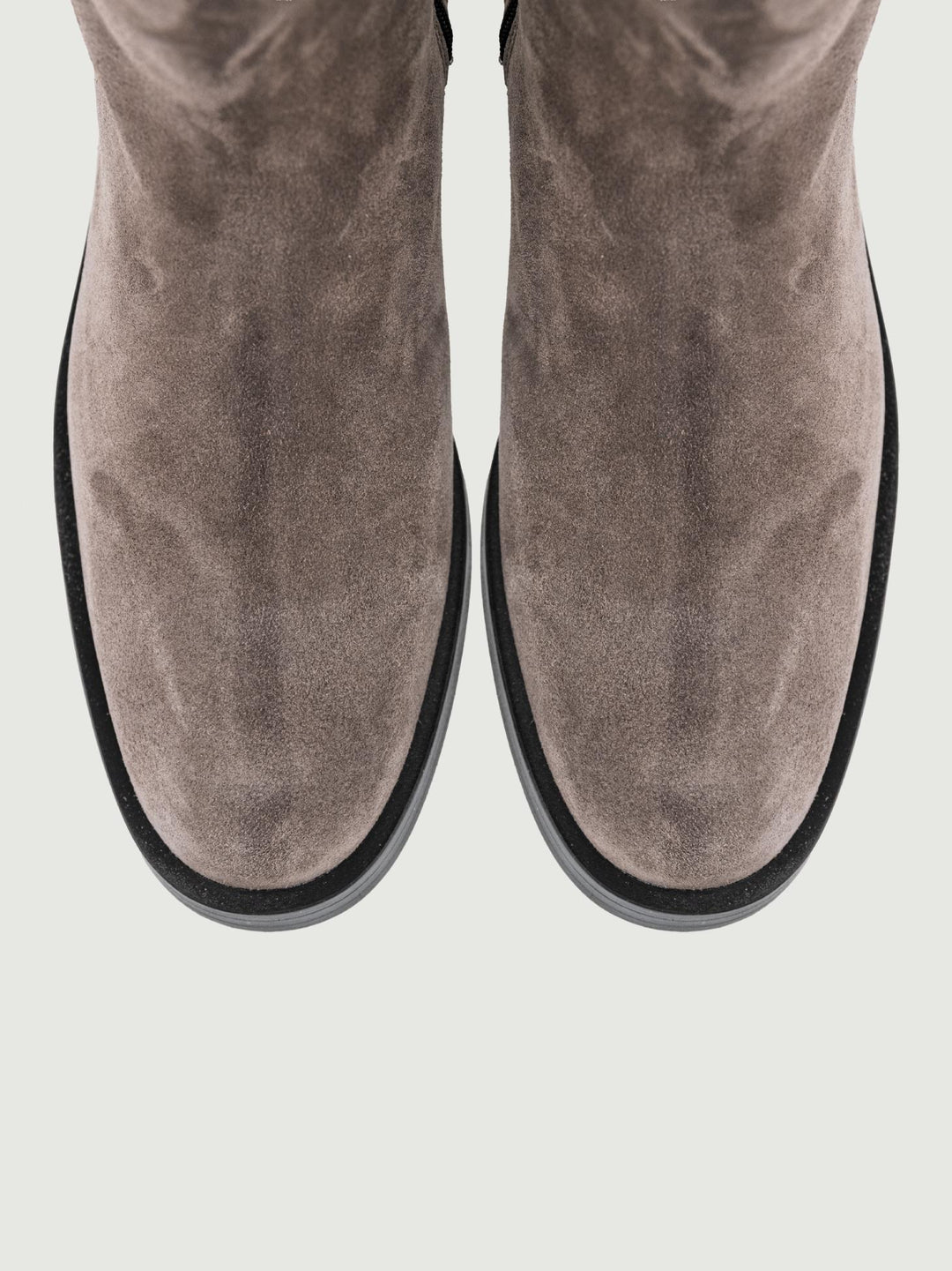 STIVALE ALTO IN PELLE SCAMOSCIATA GRIGIO