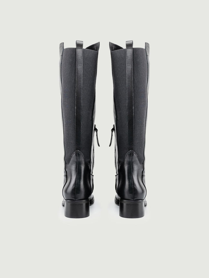 STIVALE CAVALLERIZZA IN PELLE NERO