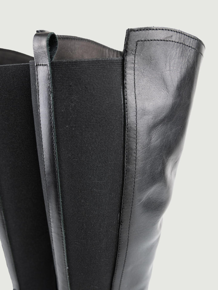 STIVALE CAVALLERIZZA IN PELLE NERO