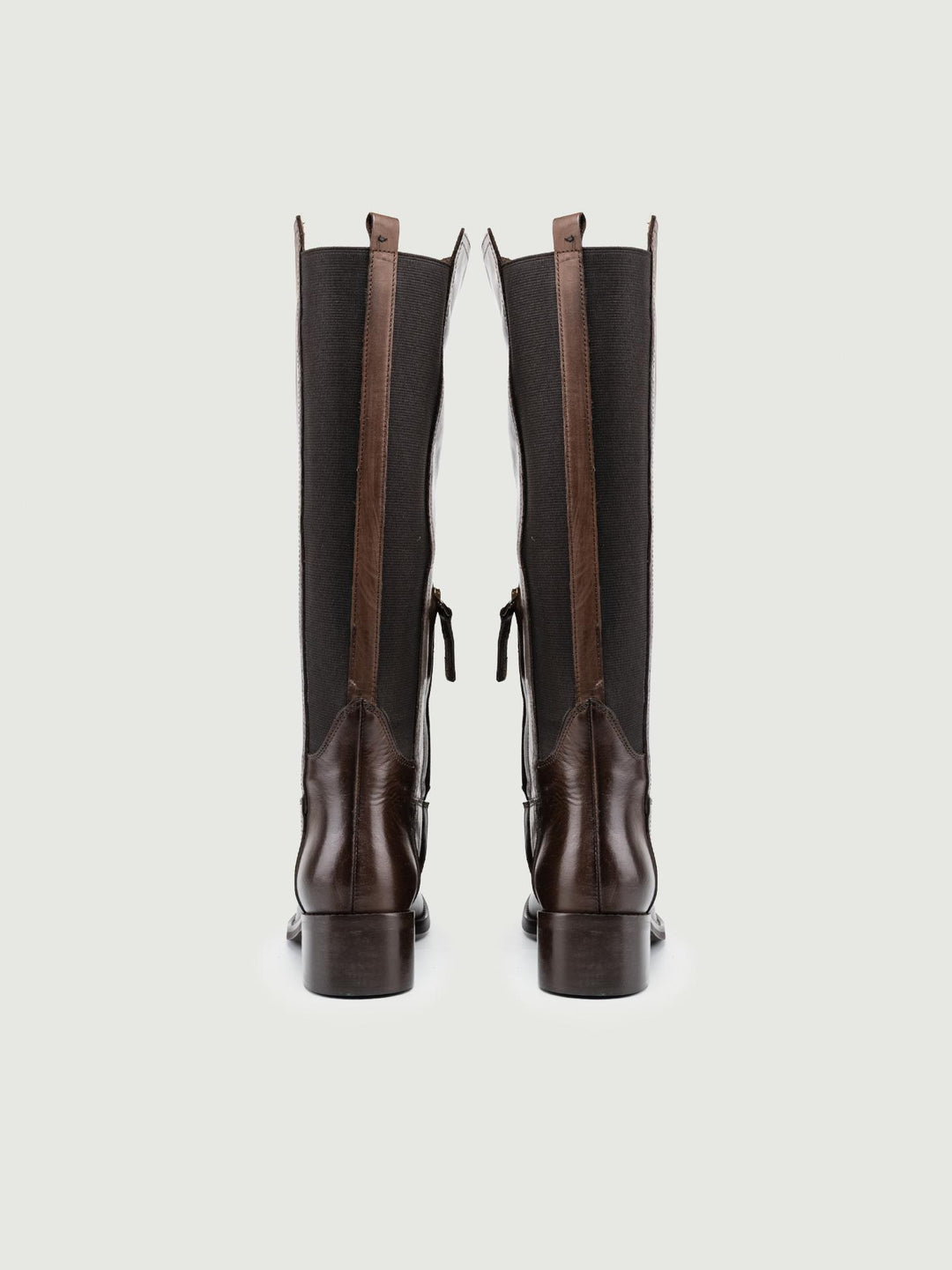 STIVALE CAVALLERIZZA IN PELLE TESTA MORO