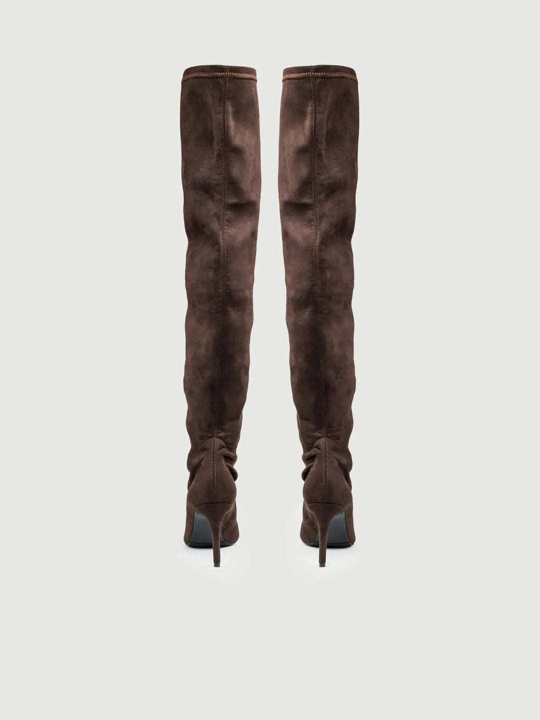 STIVALE CUISSARD IN CAMOSCIO ELASTICIZZATO TESTA MORO