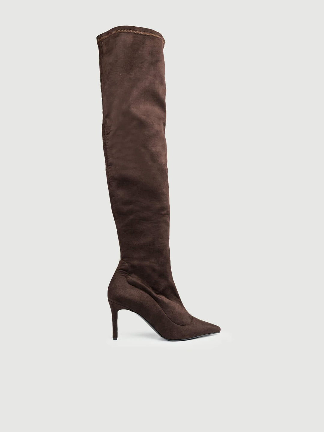 STIVALE CUISSARD IN CAMOSCIO ELASTICIZZATO TESTA MORO