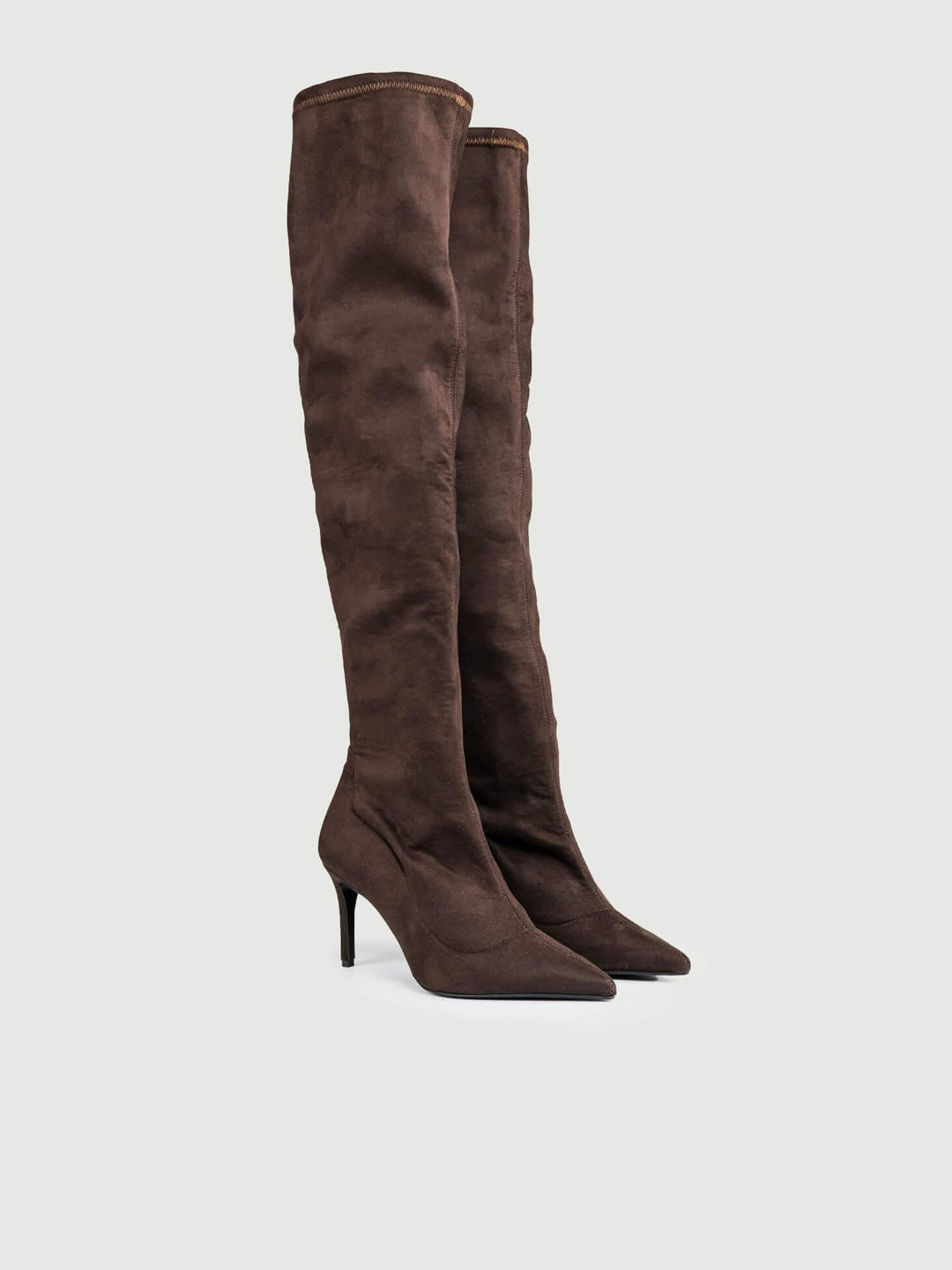 STIVALE CUISSARD IN CAMOSCIO ELASTICIZZATO TESTA MORO