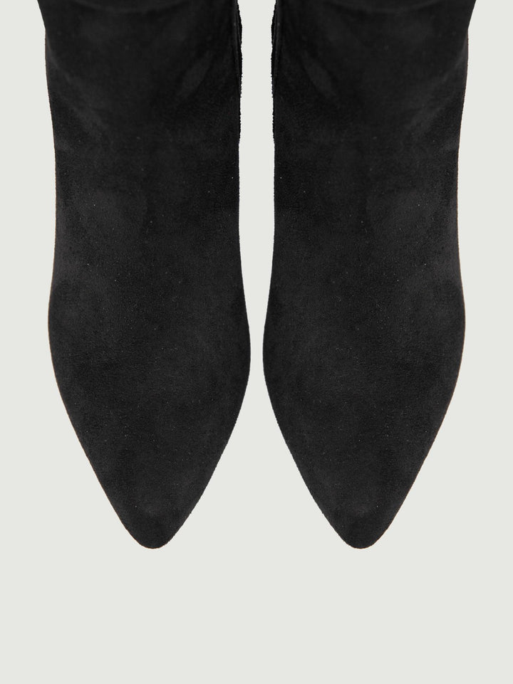 STIVALE IN ALCANTARA NERO