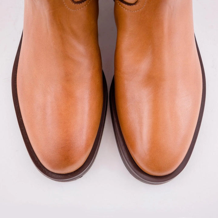 STIVALE IN PELLE COLOR CAMMELLO