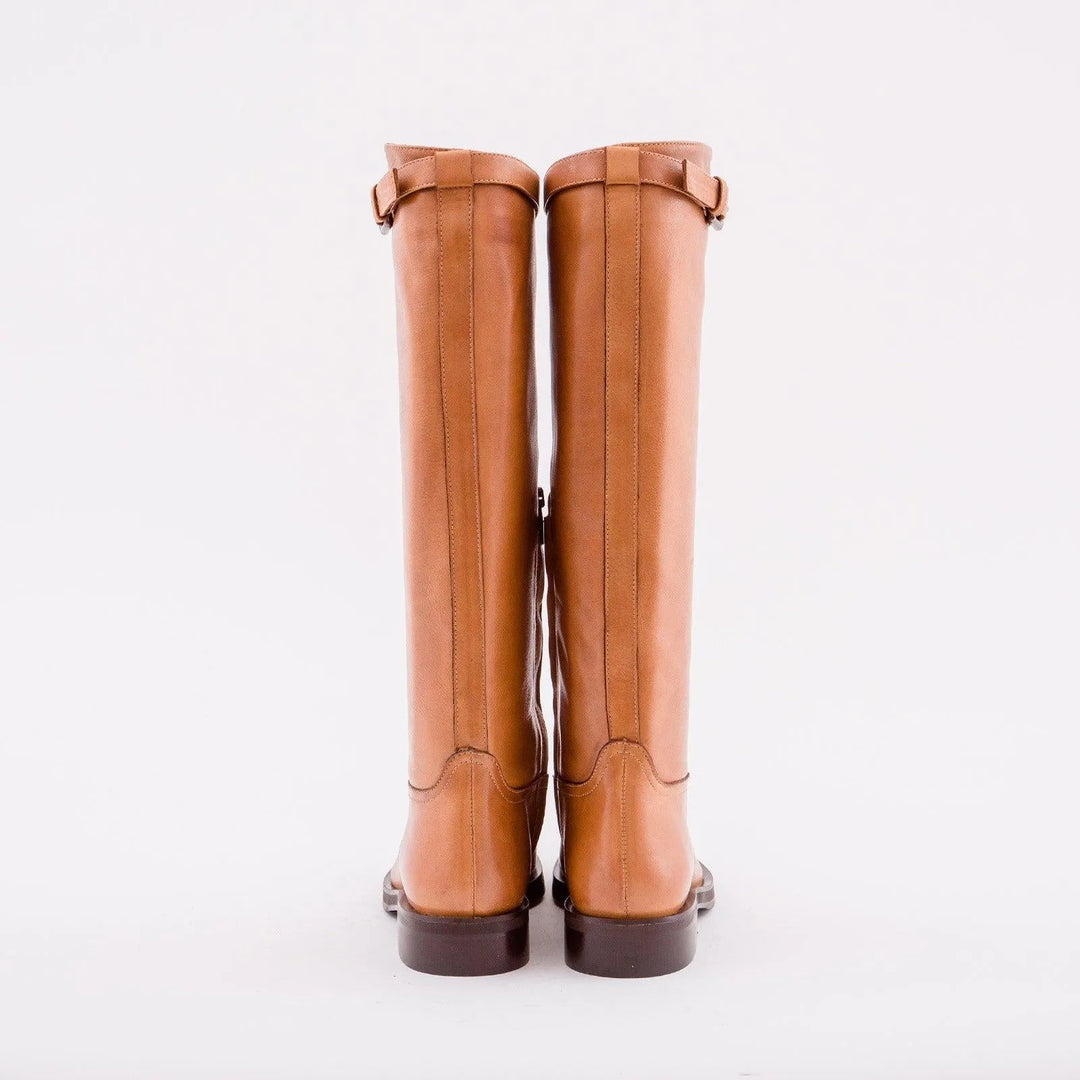 STIVALE IN PELLE COLOR CAMMELLO