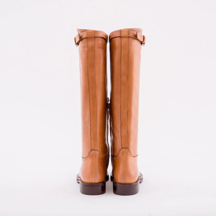 STIVALE IN PELLE COLOR CAMMELLO