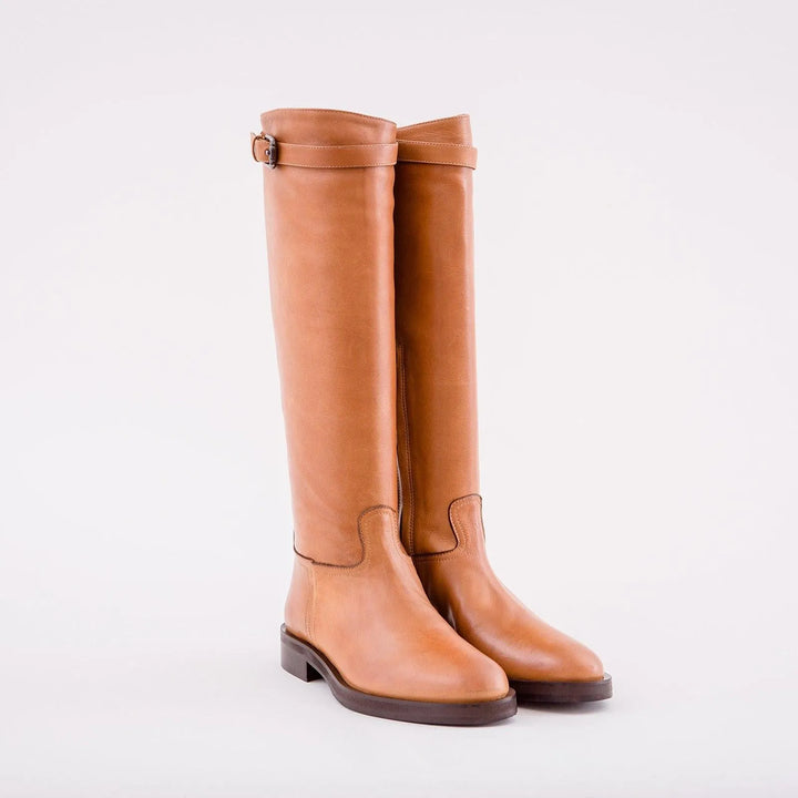 STIVALE IN PELLE COLOR CAMMELLO