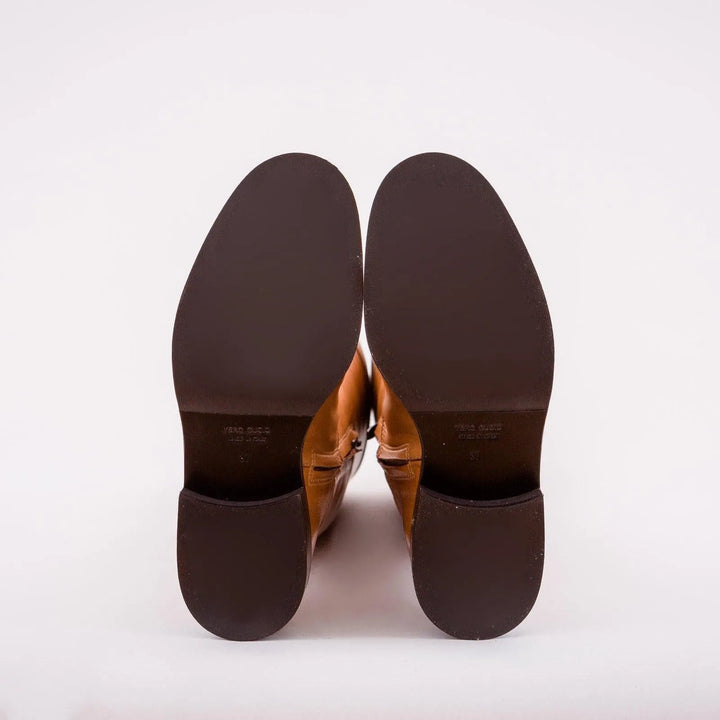 STIVALE IN PELLE COLOR CAMMELLO