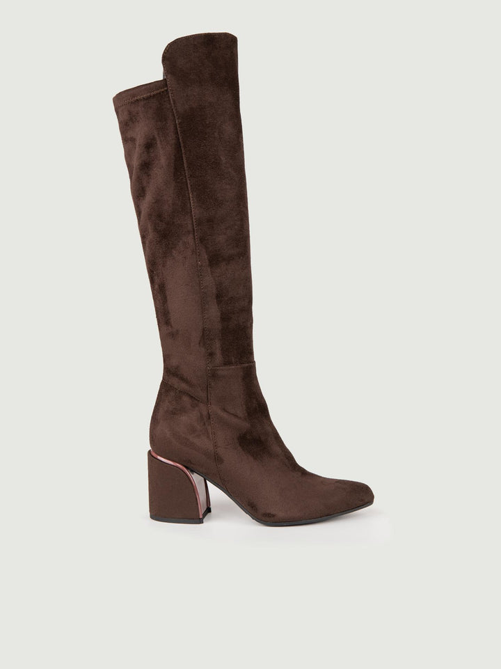STIVALE SCAMOSCIATO MARRONE