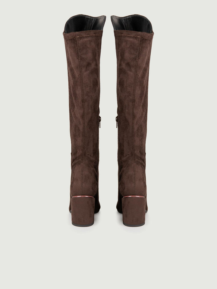 STIVALE SCAMOSCIATO MARRONE