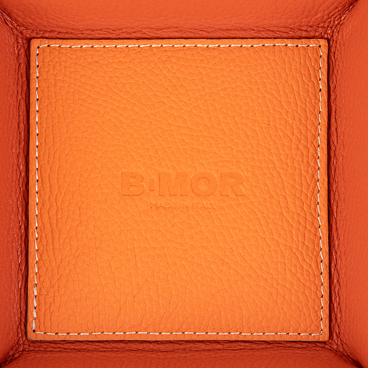 SVUOTATASCHE IN PELLE ARANCIONE
