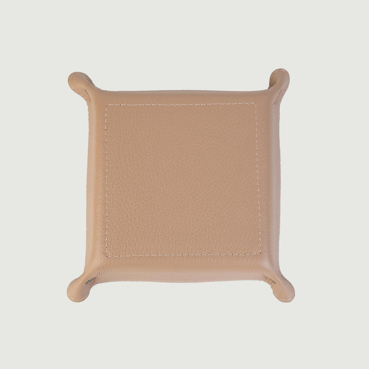 SVUOTATASCHE IN PELLE CAPPUCCINO