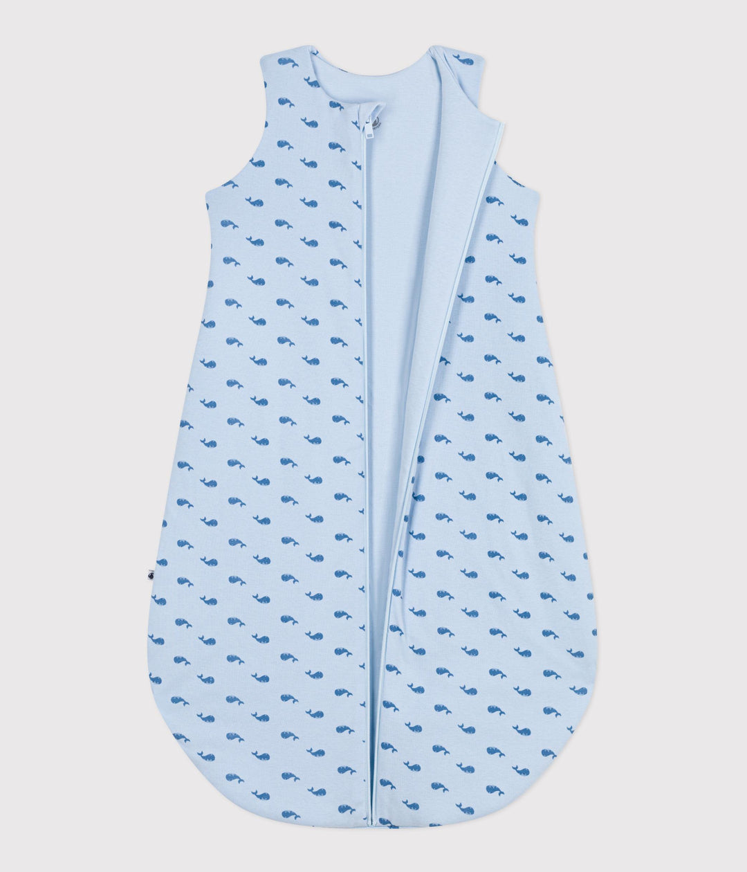 Sacco nanna in cotone con balena stampata neonato tog 2