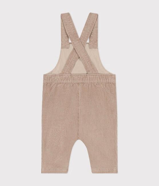 Salopette in velluto beige unisex