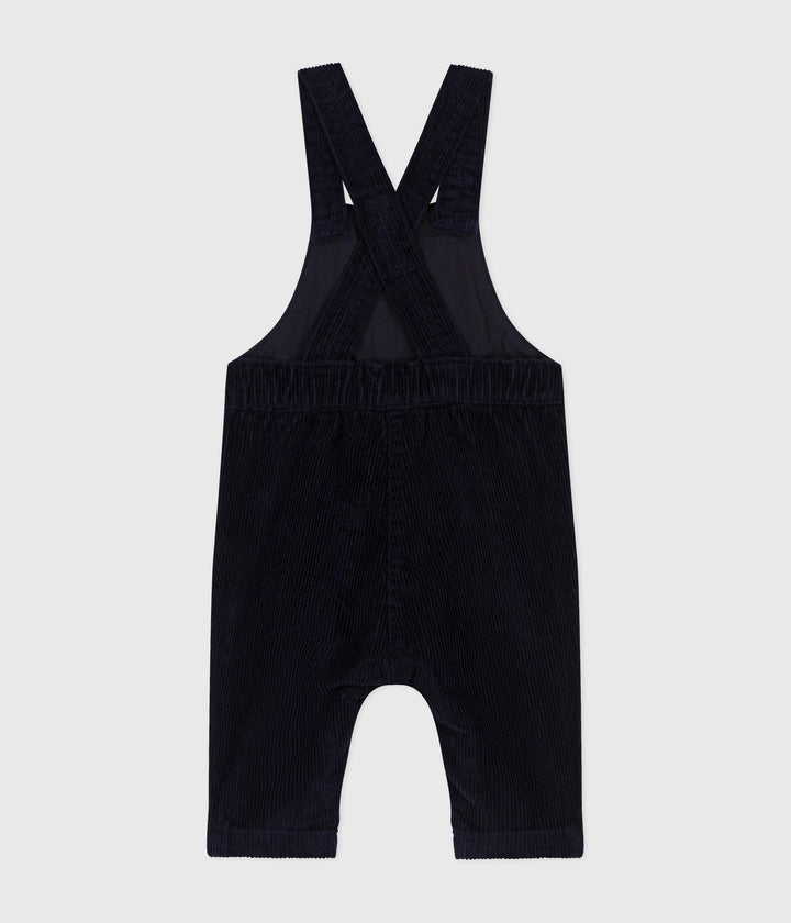 Salopette in velluto neonato NAVY