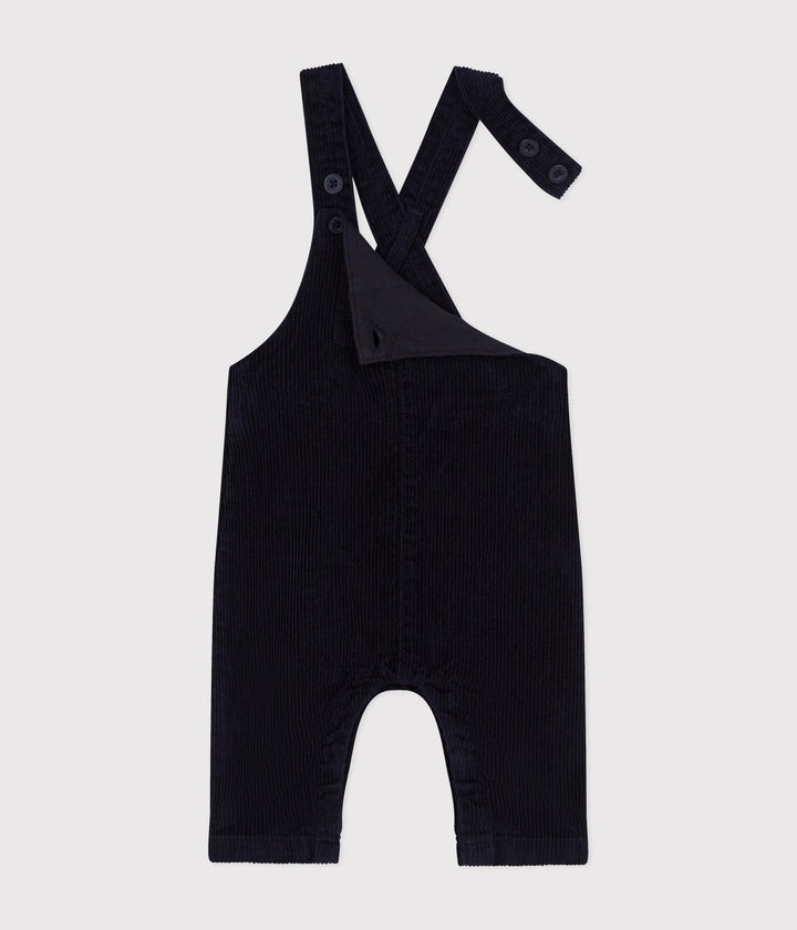 Salopette in velluto neonato NAVY