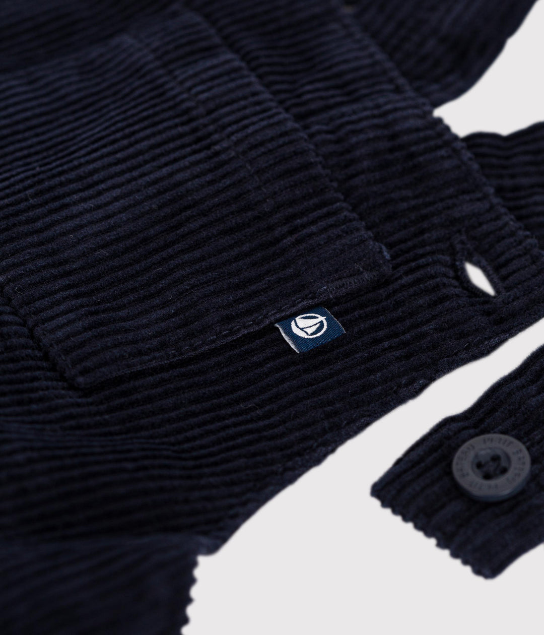 Salopette in velluto neonato NAVY