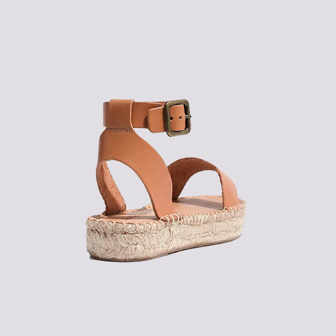 Sandalo con suola in corda<BR/>
